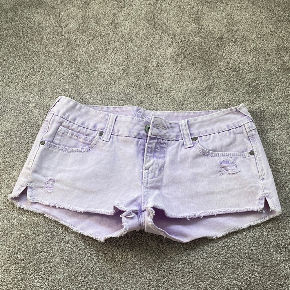 Light purple denim shorts size 7